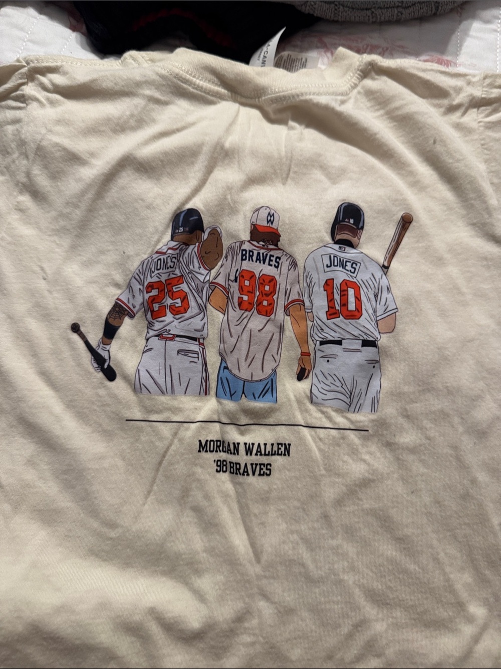 Morgan Wallen '98 Braves Graphic Tee - Cream